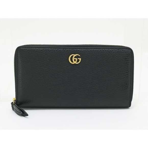 Gucci black zip Wallet long Marmont - Picture 1 of 3